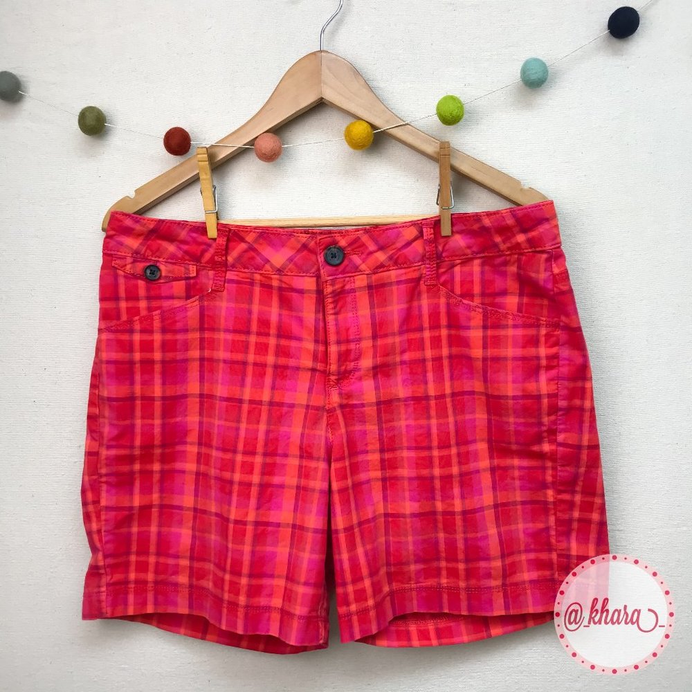 Lee Red Plaid Shorts